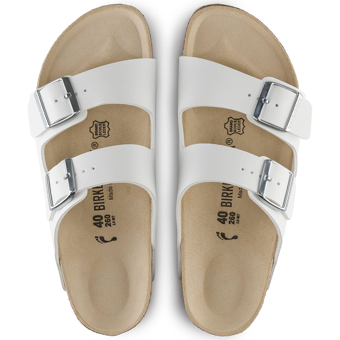 FootEase 3 - Mixed Leather Sandal | Color : White